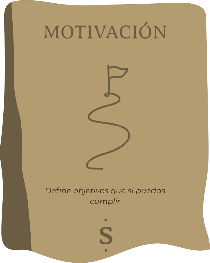 Define objetivos que sí puedas cumplir